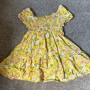 2T Floral Yellow Dress